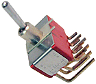 4PDT Toggle Switch (SWT) 7401-RA4PDT