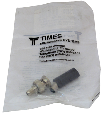 Times Microwave Systems "BNC" Male Inline Connector